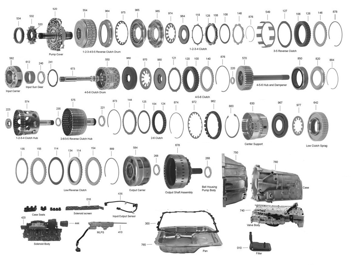 6l80 6l90 6l80 Transmission Parts Diagram Jaguar Xjs V12 Ult