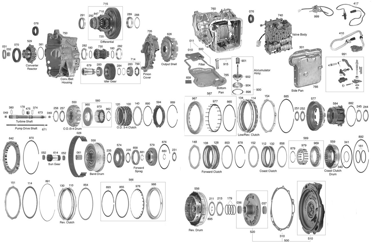 Схема акпп 4r55e